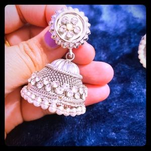 Bollywood style jhumka earrings